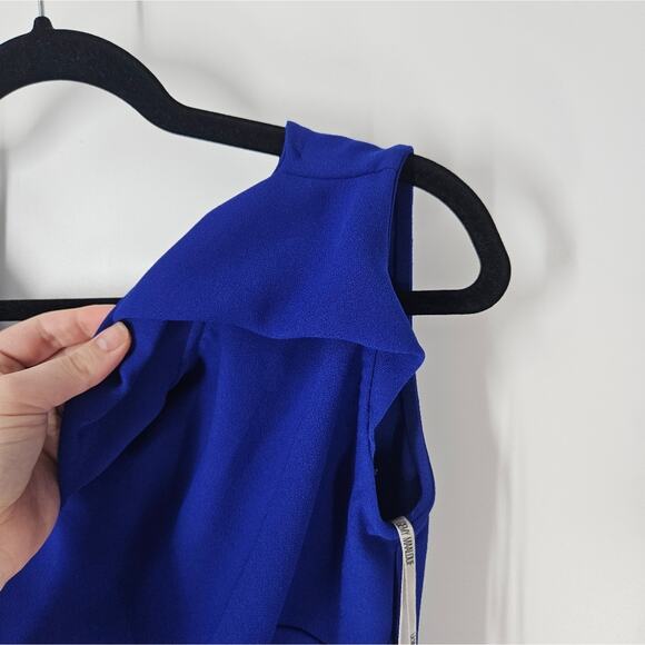 Gemy Maalouf Blue Asymmetrical One Shoulder Top 8 - Picture 5 of 13